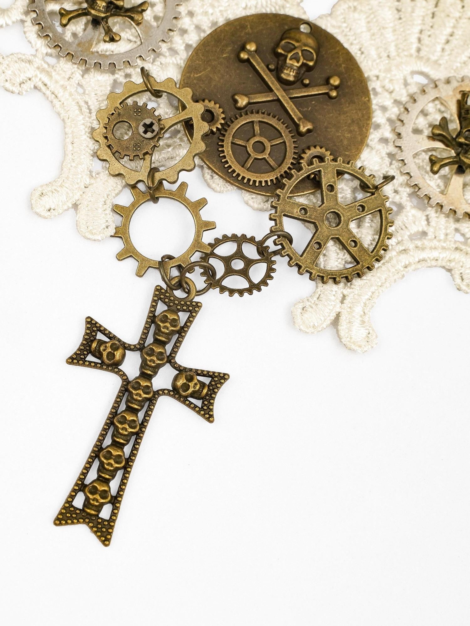 Nico Molly White Cross Sweet Cool Pendant Model Style Women's Metal Necklaces