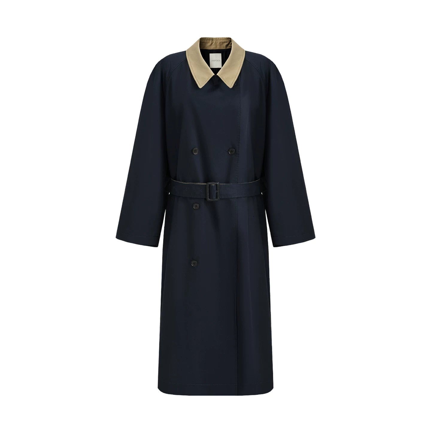 unspoken_Minimal_Commuter_Cotton_Loose_Fit_Single_Breasted_Long_Navy_Trench_Coats_MISSTT