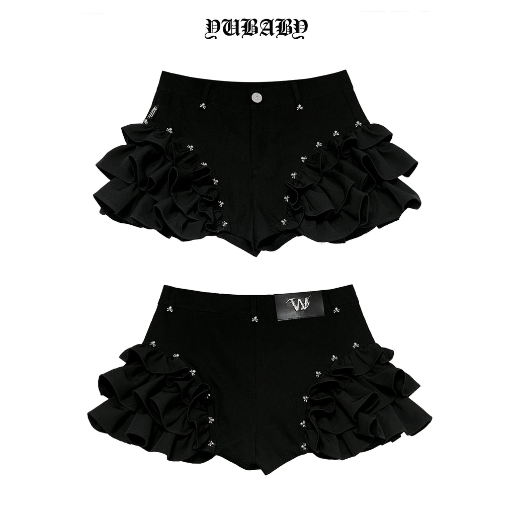 YUBABY_Puffy_Large_Lace_Wavy_Layered_Ruffle_Gothic_Mid_Rise_Women's_Denim_Skorts_1033401171919_MISSTT
