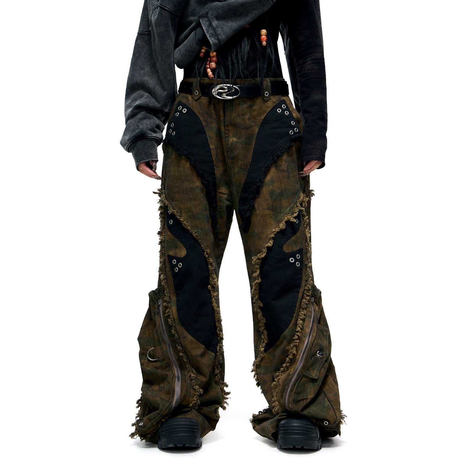 PERSONSOUL_Alien_Camouflage_Cargo_Frayed_Hem_Women's_Denim_Wide-leg_Jeans_848748546887_MISSTT