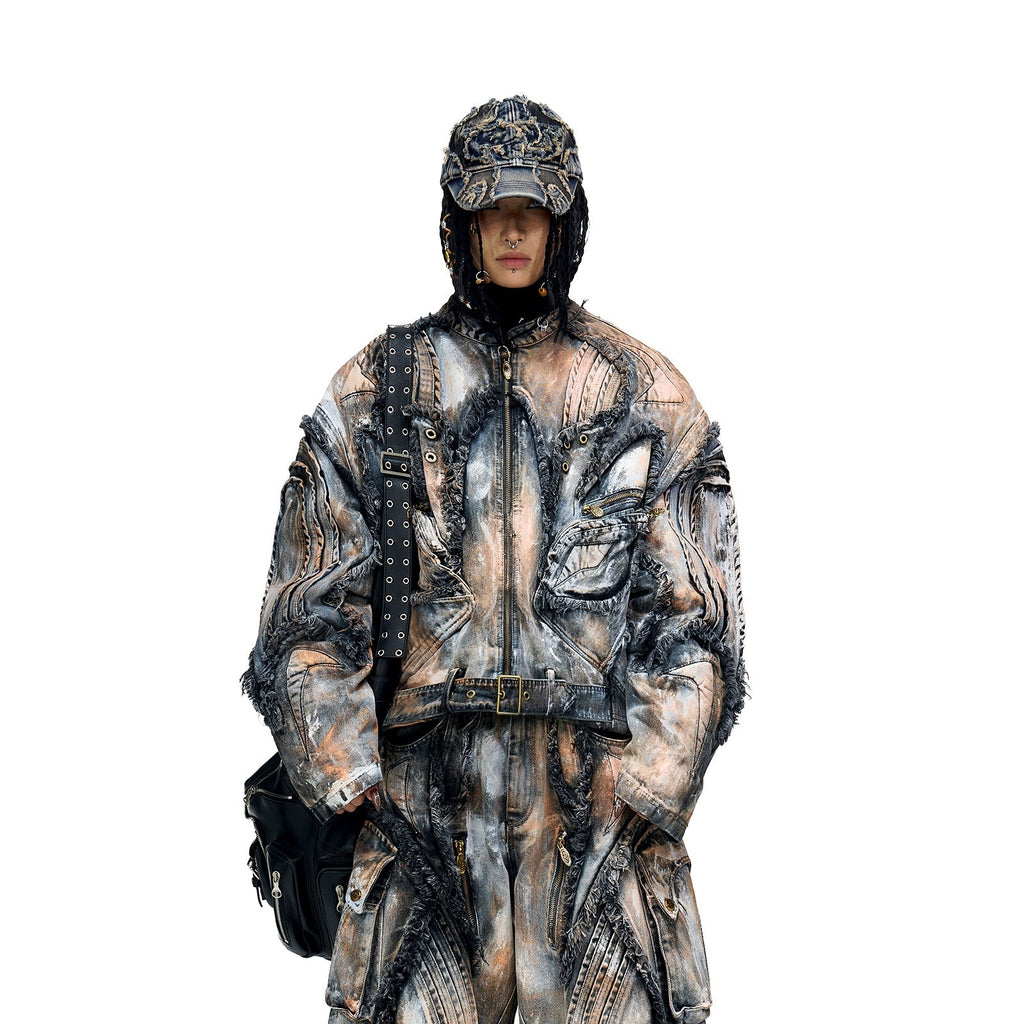 PERSONSOUL_Alien_Structural_Graffiti_Faded_3d_Women's_Cotton_Denim_Jackets_874642578426_MISSTT