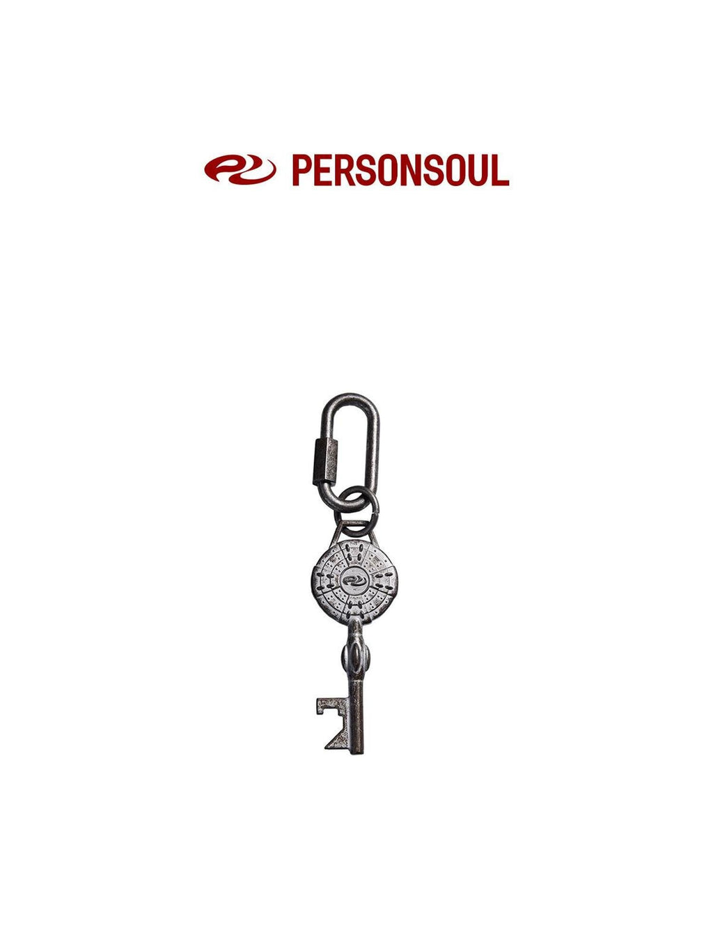 PERSONSOUL Antique Brass Oxidized Shield Bottle Opener Women's Alloy Keychains