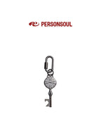 PERSONSOUL Antique Brass Oxidized Shield Bottle Opener Women's Alloy Keychains
