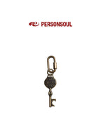 PERSONSOUL Antique Brass Oxidized Shield Bottle Opener Women's Alloy Keychains