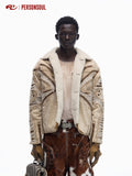 PERSONSOUL_Apricot_Hand_Distressed_Shearling_Collar_Women's_Pu_Leather_Denim_Jackets_994041527892_MISSTT
