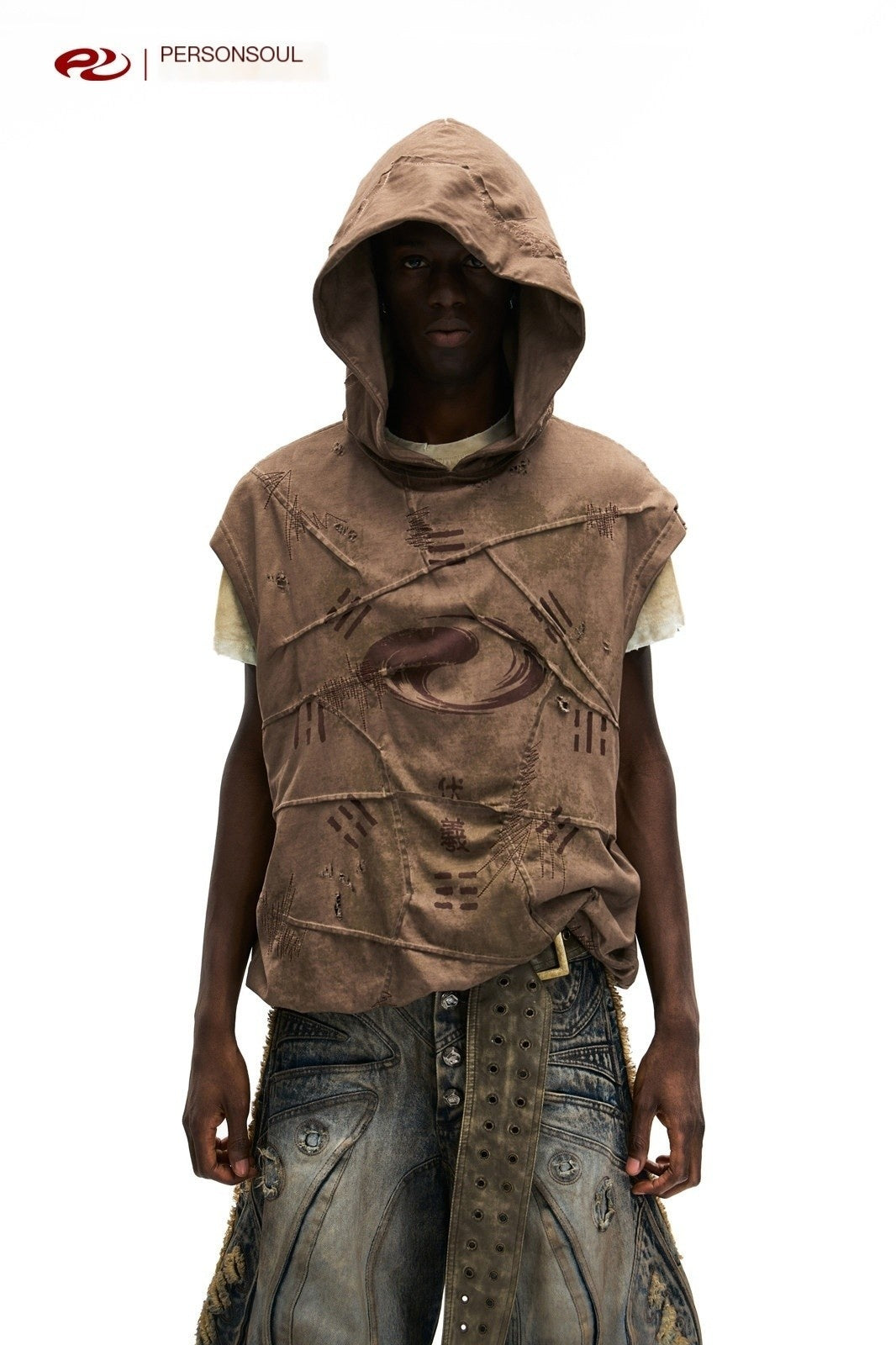 PERSONSOUL_Distressed_Embroidered_Hooded_Sleeveless_Loose_Women's_Cotton_Hoodies_1018166401281_MISSTT