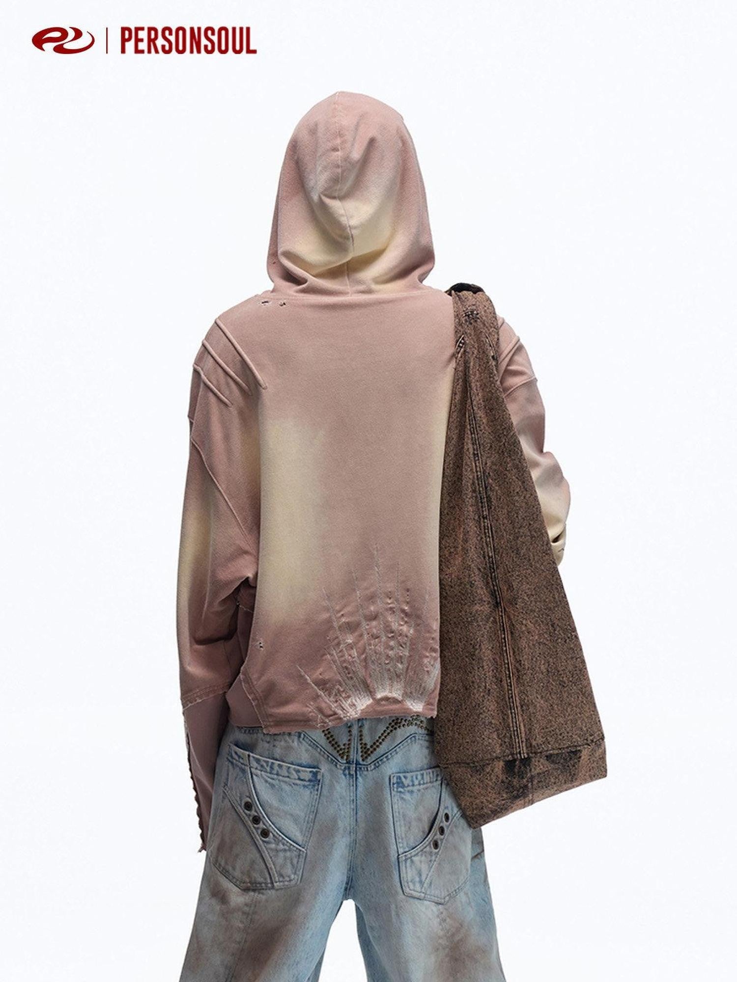 PERSONSOUL Embroidered Deer Oxidized Distressed Ethnic Women's Cotton Hoodies