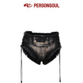 PERSONSOUL_Embroidered_Patchwork_High_Waist_Pocketed_Slim_Women's_Cotton_Short_Trousers_1018945808412_MISSTT