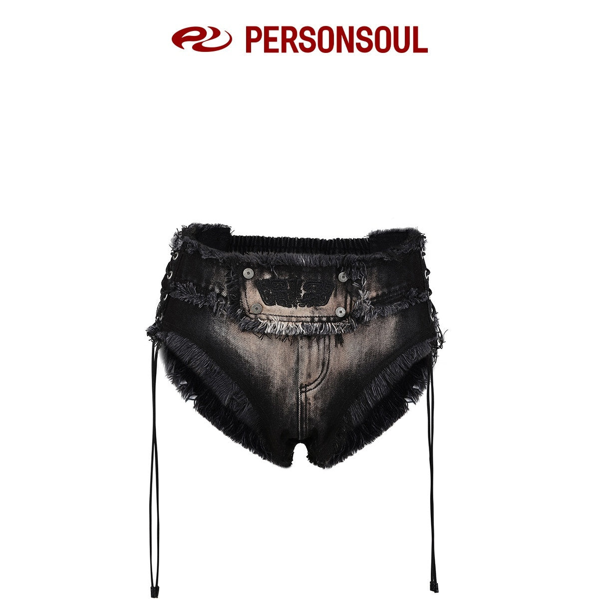 PERSONSOUL_Embroidered_Patchwork_High_Waist_Pocketed_Slim_Women's_Cotton_Short_Trousers_1018945808412_MISSTT