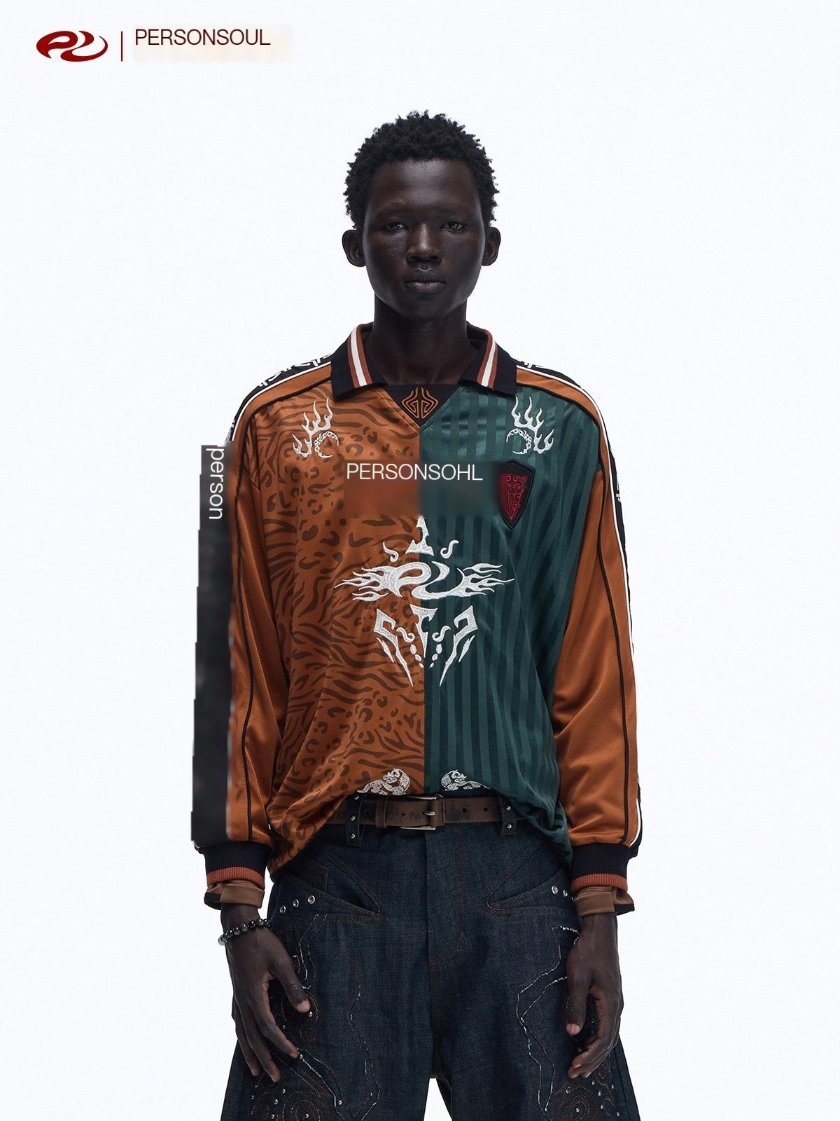 PERSONSOUL_Ethnic_Football_Colorblock_Patchwork_Women's_Polyester_Long_Sleeve_T-shirts_983761969940_MISSTT