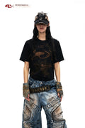 PERSONSOUL_Fuxi_Bagua_Thunder_Print_Women's_Cotton_Washed_Short_Sleeve_T-shirts_1017297078168_MISSTT