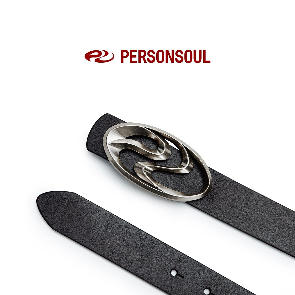PERSONSOUL_Matte_Silver_Aged_Symbol_Motif_Minimal_Women's_Top_Grain_Cowhide_Lacquer_Belts_801571716969_MISSTT