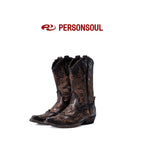 PERSONSOUL_Patterned_Embroidered_Water_Dyed_Women's_Cowhide_Wedge_Mid_Calf_Pointed_Boots_1019151697896_MISSTT
