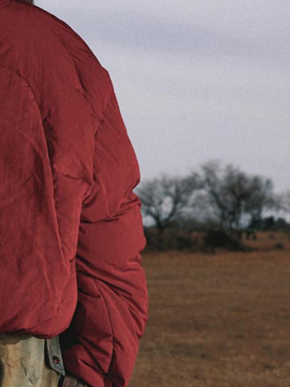 PERSONSOUL Red Totem Embroidery Fur Collar Hooded Women's White Duck Down Down Jackets