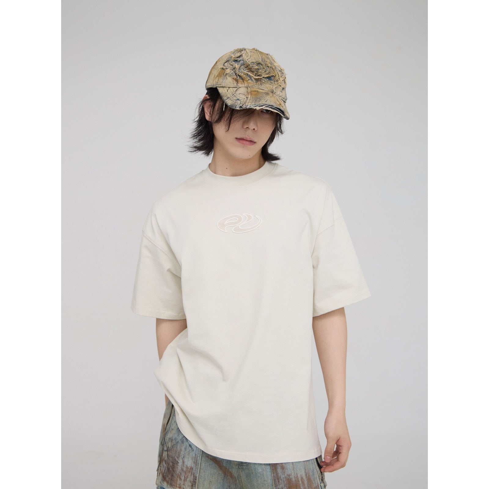 PERSONSOUL_Relaxed_No_Iron_Geometric_Logo_Women's_Cotton_Short_Sleeve_T-shirts_780840382406_MISSTT