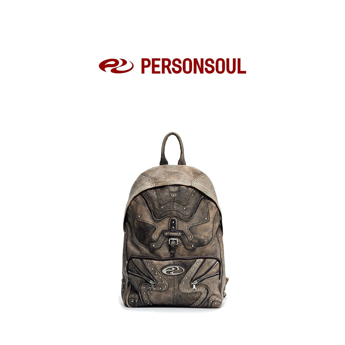 PERSONSOUL_Round_Punk_Soft_Handle_Zipper_Pocket_Waterproof_Women's_Sheepskin_Backpack_883305946721_MISSTT