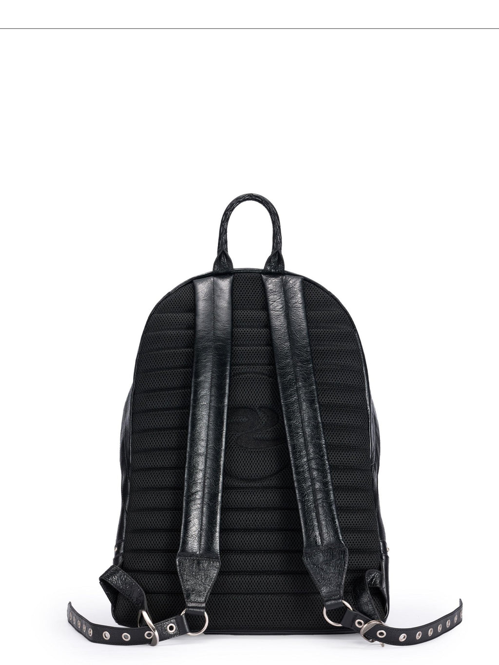 PERSONSOUL Round Punk Soft Handle Zipper Pocket Waterproof Women's Sheepskin Backpack
