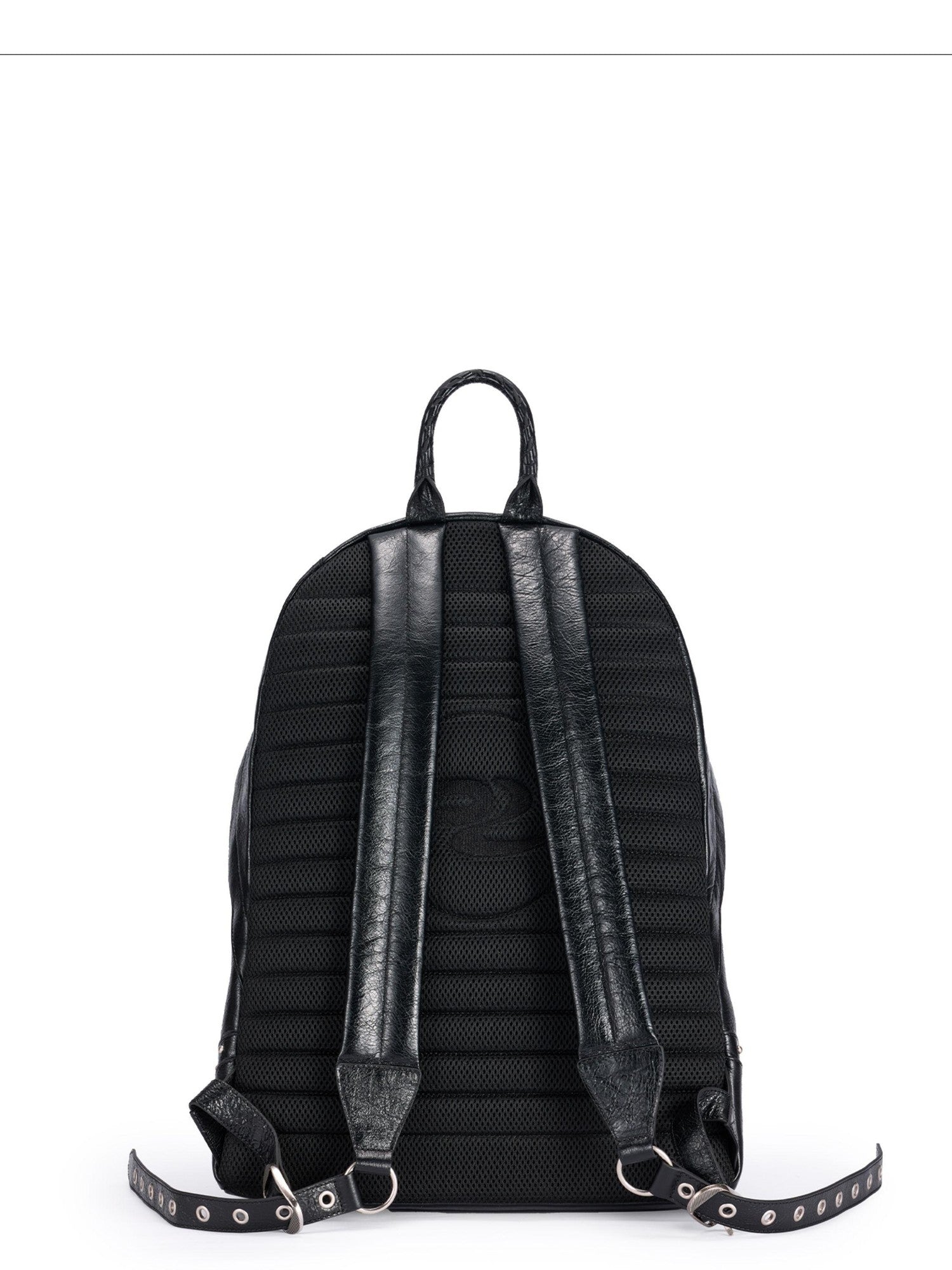 PERSONSOUL Round Punk Soft Handle Zipper Pocket Waterproof Women's Sheepskin Backpack
