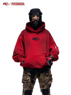 PERSONSOUL Solid Distressed Pullover Loose Fit Women's Organic Cotton Hoodies
