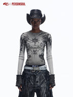 PERSONSOUL_Sun_Totem_3d_Distressed_Lettering_Women's_Knit_Long_Sleeve_T-shirts_982486679522_MISSTT