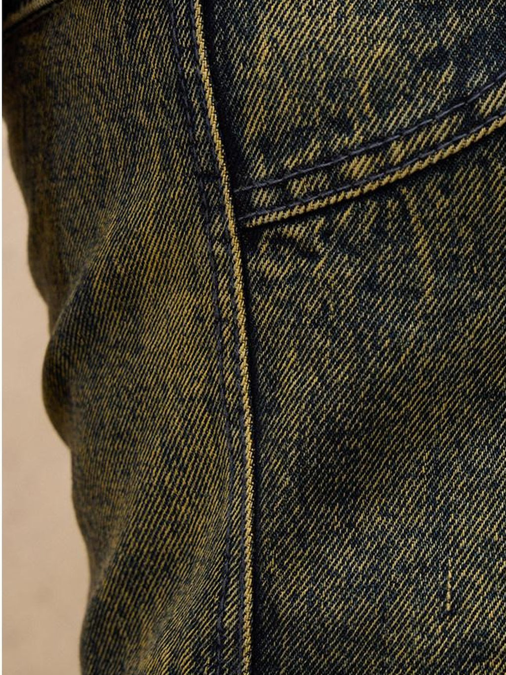 PERSONSOUL Three Tier Detachable Reconstructed Women's Denim Tie Pocket A Line Mini Skirts