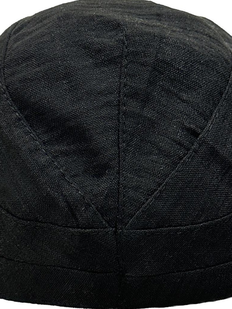THELIGHT OFFICIAL Black Soft Top Adjustable Brim Rhinestone Starburst Vine Women's Cotton Sun Hats