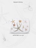 THELIGHT OFFICIAL Cute Starfish Printed Handheld Briefcase Women's Laptop Sleeve Clutch Bags