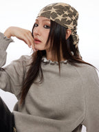 THELIGHT OFFICIAL Multifunctional Star Print Hip Hop Square Scarf Women's Polyester Hats