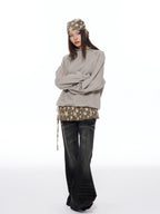 THELIGHT OFFICIAL Multifunctional Star Print Hip Hop Square Scarf Women's Polyester Hats