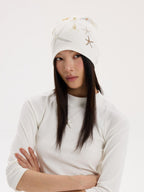 THELIGHT OFFICIAL Ocean Starfish Rhinestone Embellished Stacked Slouch Women's Cotton Hats