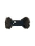THELIGHT OFFICIAL Plush Vintage Button Detail Ear Muffs Headband Women's Plush Hats 995769729407