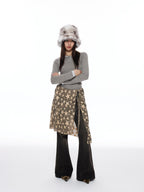 THELIGHT OFFICIAL Star Tie Apron Layered Asymmetric Women's Polyester Blend Clothing Accessories