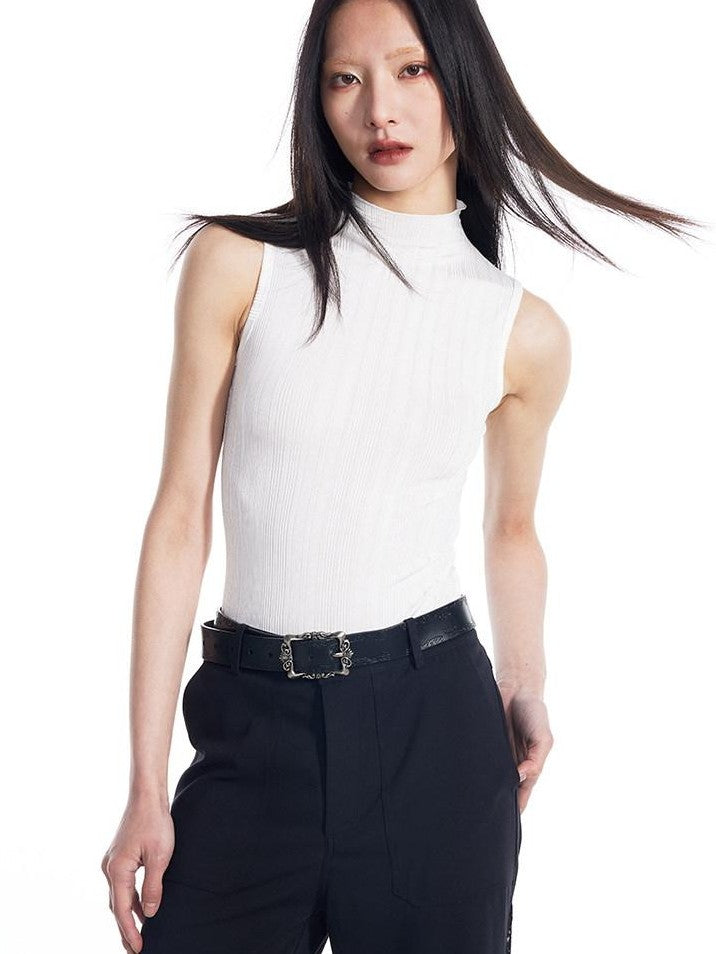 THELIGHT OFFICIAL Subtle Textured Solid Racerback Women's Polyester Spandex Tank Tops