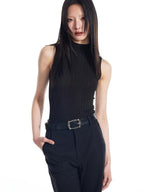 THELIGHT OFFICIAL Subtle Textured Solid Racerback Women's Polyester Spandex Tank Tops