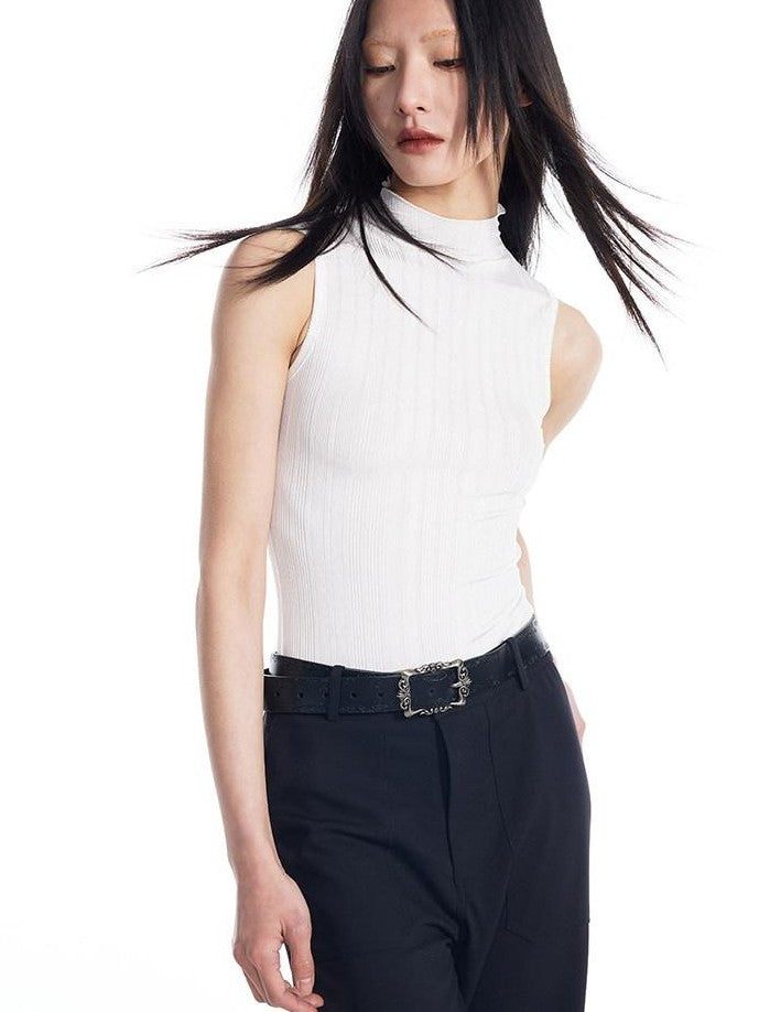 THELIGHT OFFICIAL Subtle Textured Solid Racerback Women's Polyester Spandex Tank Tops