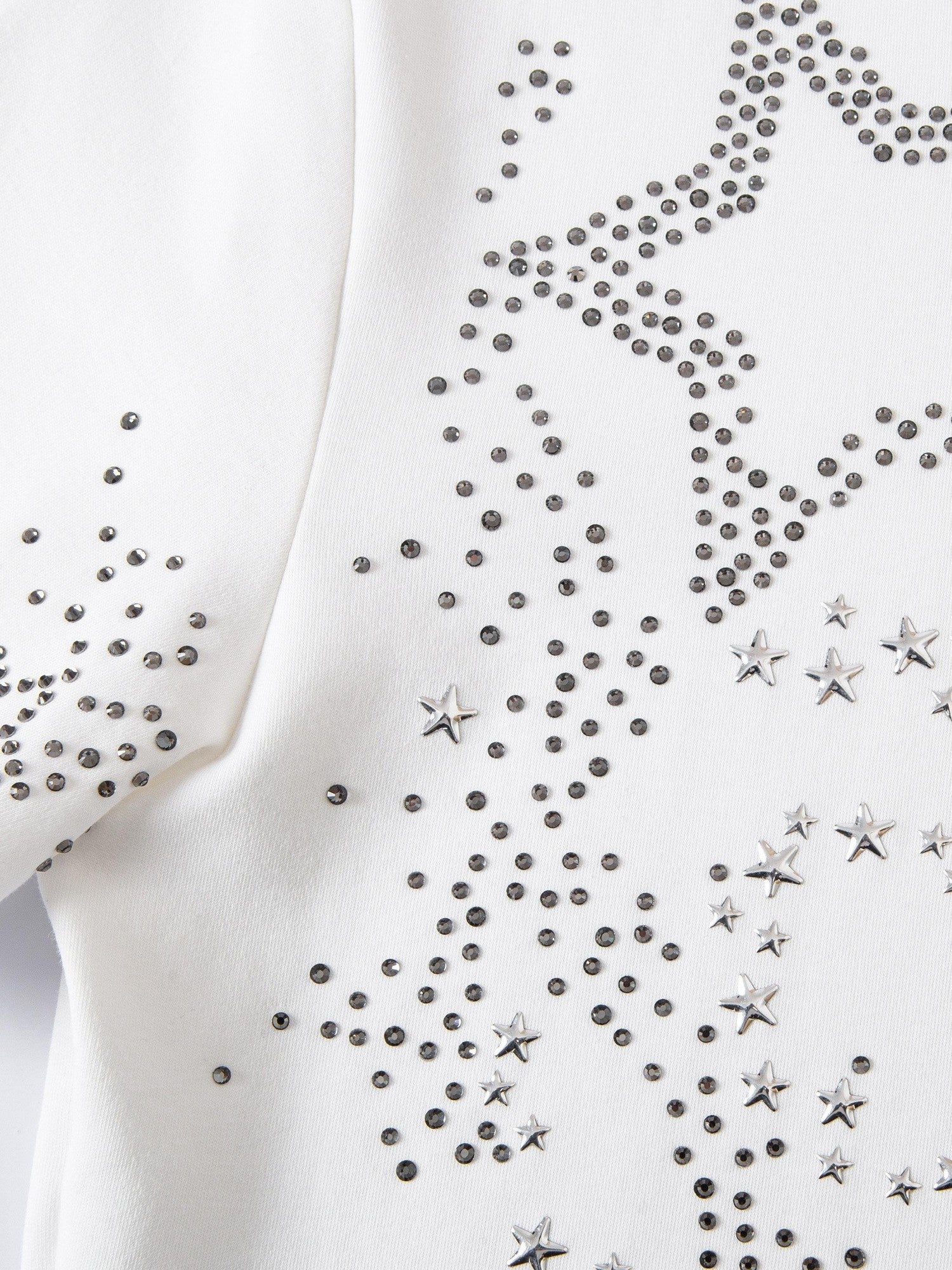 THELIGHT OFFICIAL Totem Star Rhinestone Geometric Print Women's Cotton Blend Short Sleeve T-shirts