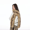 THELIGHT OFFICIAL Vintage Plush Animal Print Double Sided Women's Faux Fur Scarves & Shawls 844193277166