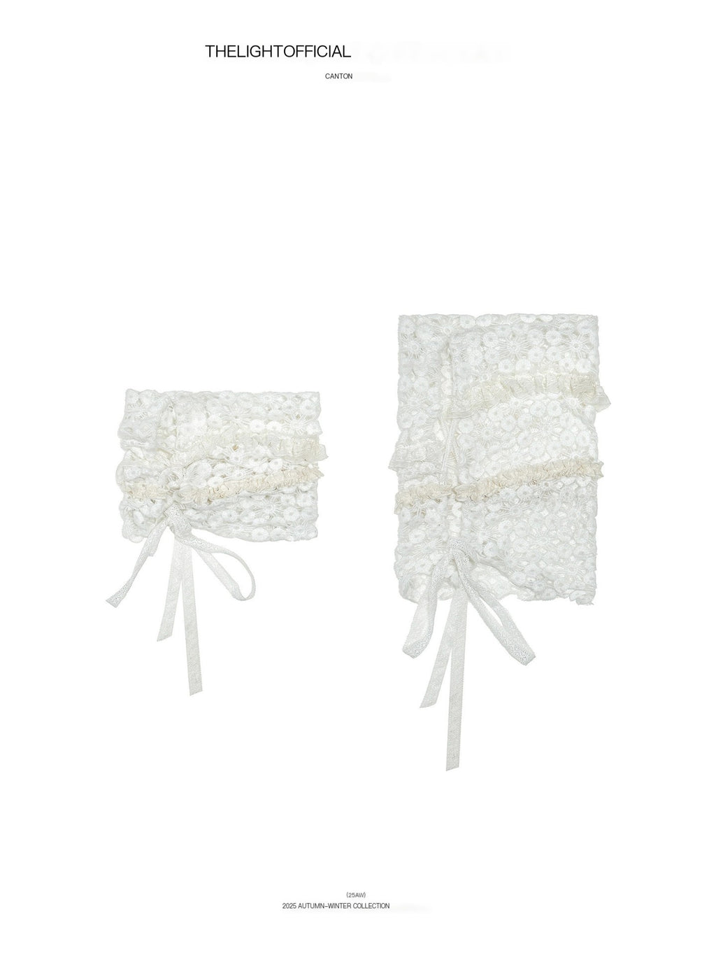 THELIGHT OFFICIAL White Fluffy Lace Stacked Warm Women's Polyester Scarves & Shawls 996468384712