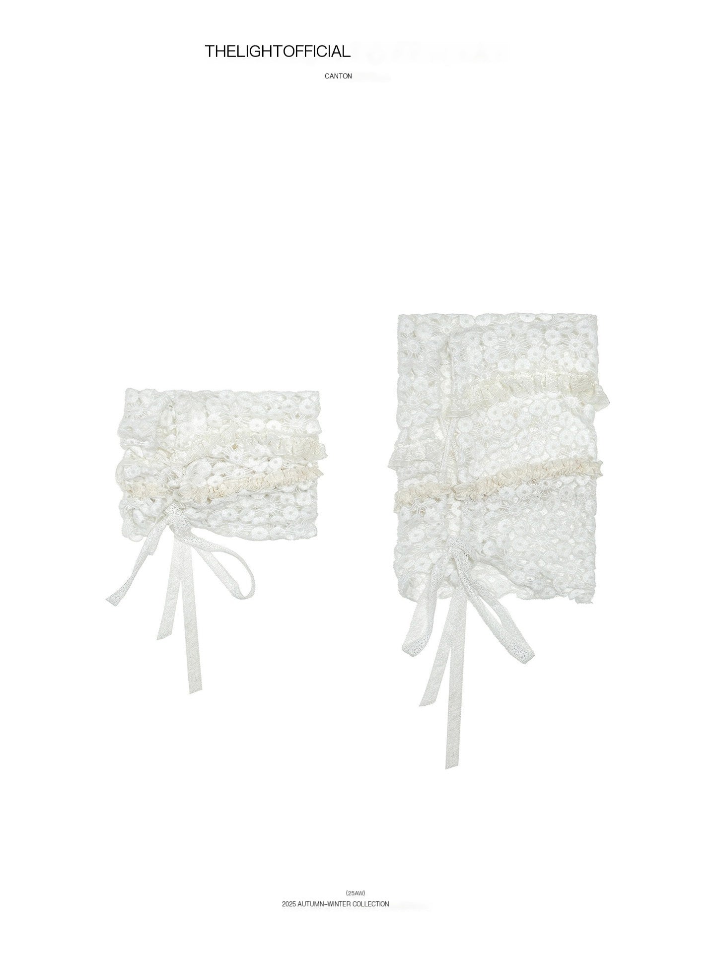 THELIGHT OFFICIAL White Fluffy Lace Stacked Warm Women's Polyester Scarves & Shawls 996468384712