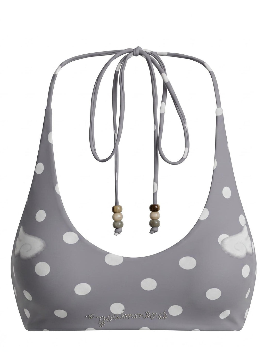 UNCMHISEX Polka Dot U Neck Slim Fit Women's With Bra Pad Halter Camisoles