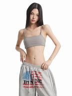 UNCMHISEX Sexy Open Back Slim Fit Solid Color Women's Camisoles