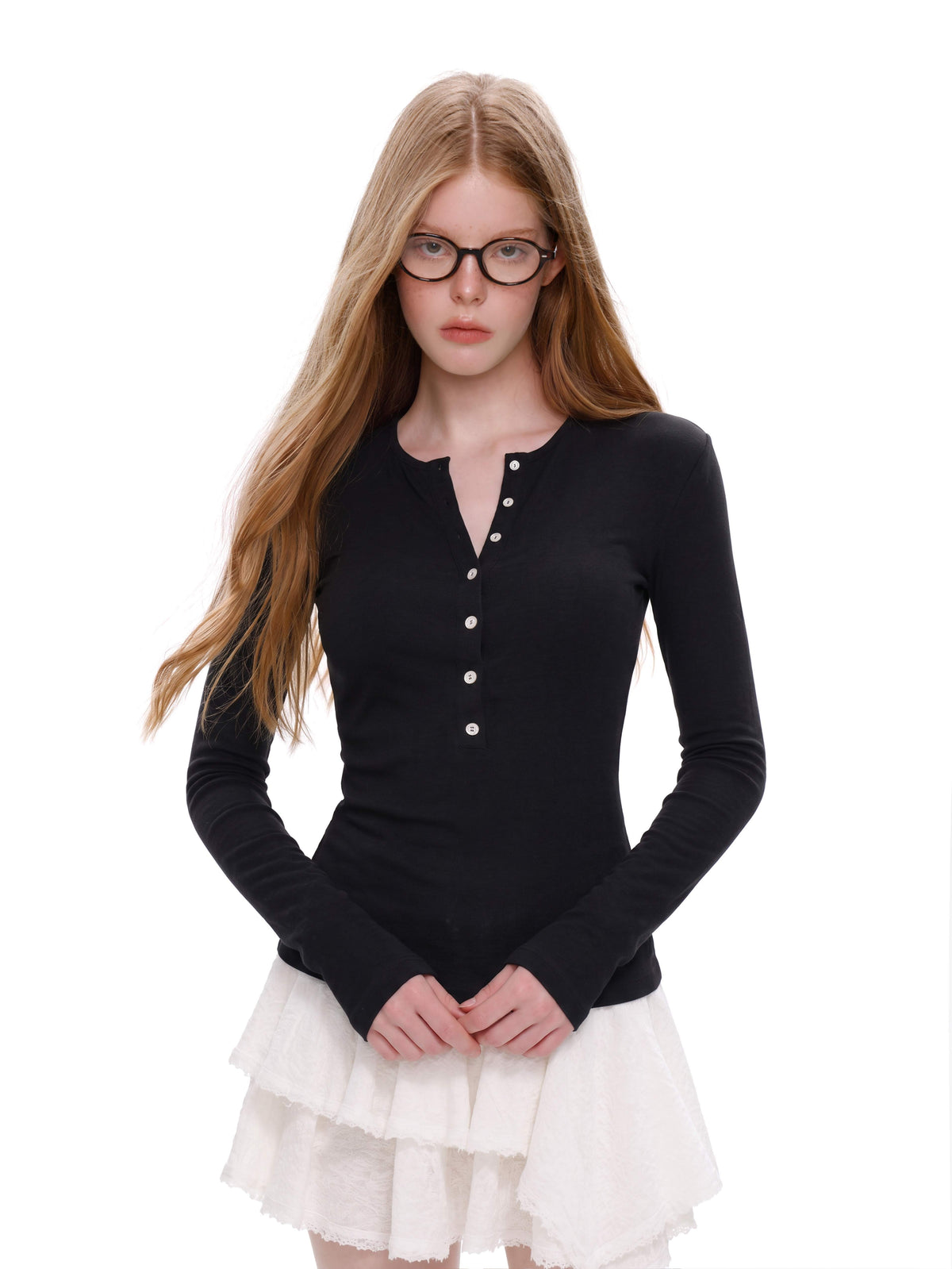 UNCMHISEX_Solid_Slim_Fit_Button_Henley_Neck_Women's_Long_Sleeve_T-shirts_1079409695277_MISSTT