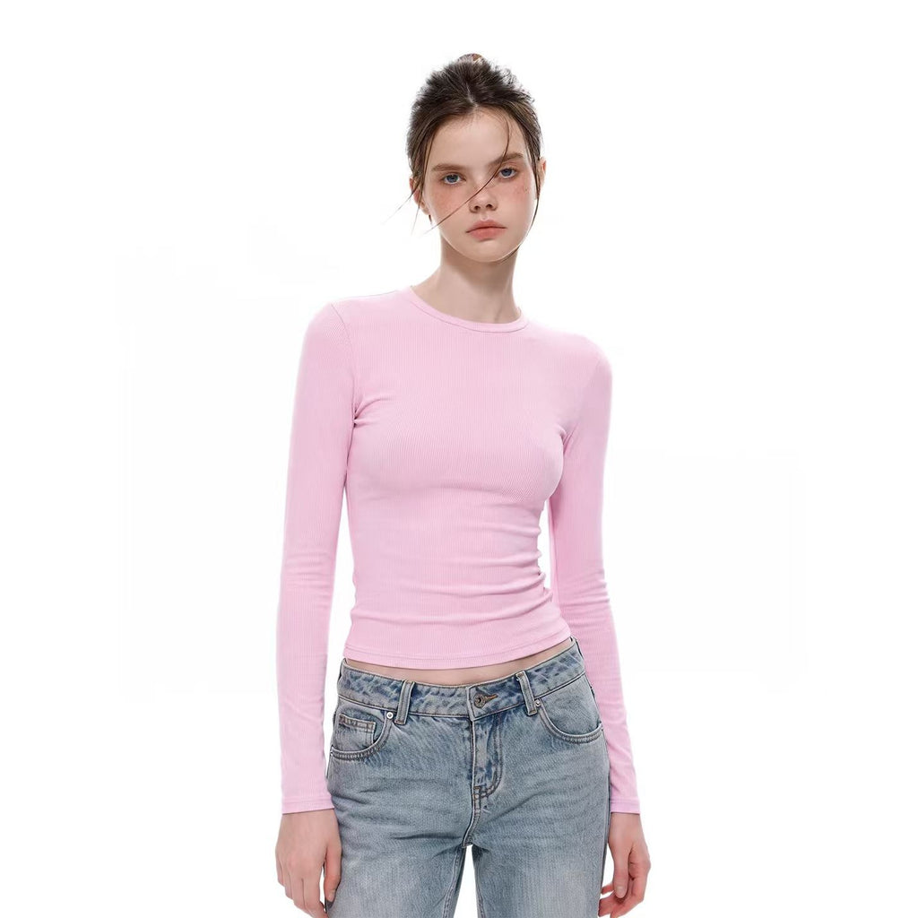 UNCMHISEX_White_Solid_Color_Slim_Fit_Round_Neck_Women's_Long_Sleeve_T-shirts_1081632461397_MISSTT