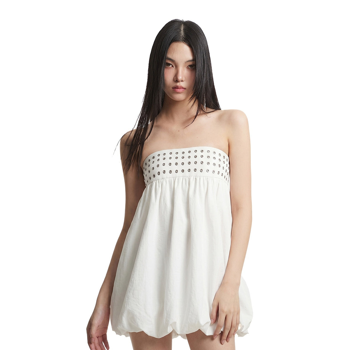 UNCMHISEX_White_Sweet_Studded_Bubble_Skirt_Women's_Strapless_Mini_Dresses_1047276703820_MISSTT