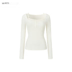 ViaPitti_Deconstructed_Lace_Spliced_Faux_Two_Piece_Women's_Lyocell_Long_Sleeve_T-shirts_1074909095460_MISSTT