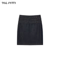 ViaPitti_Denim_Blue_Three_Row_Studded_Straight_Fit_Mini_Skirts_Women's_Cotton_1054701192707_MISSTT