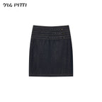 ViaPitti_Denim_Blue_Three_Row_Studded_Straight_Fit_Mini_Skirts_Women's_Cotton_1054701192707_MISSTT