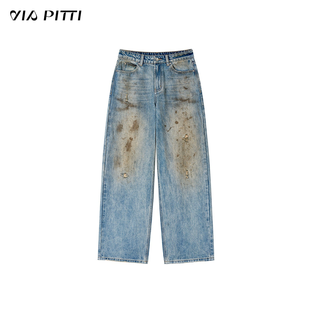 ViaPitti_Distressed_Washed_Streetwear_Women's_Cotton_Wide-leg_Jeans_966769358746_MISSTT