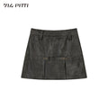 ViaPitti_Studded_Faded_A_Line_Pu_Women's_Mini_Skirts_820683036832_MISSTT