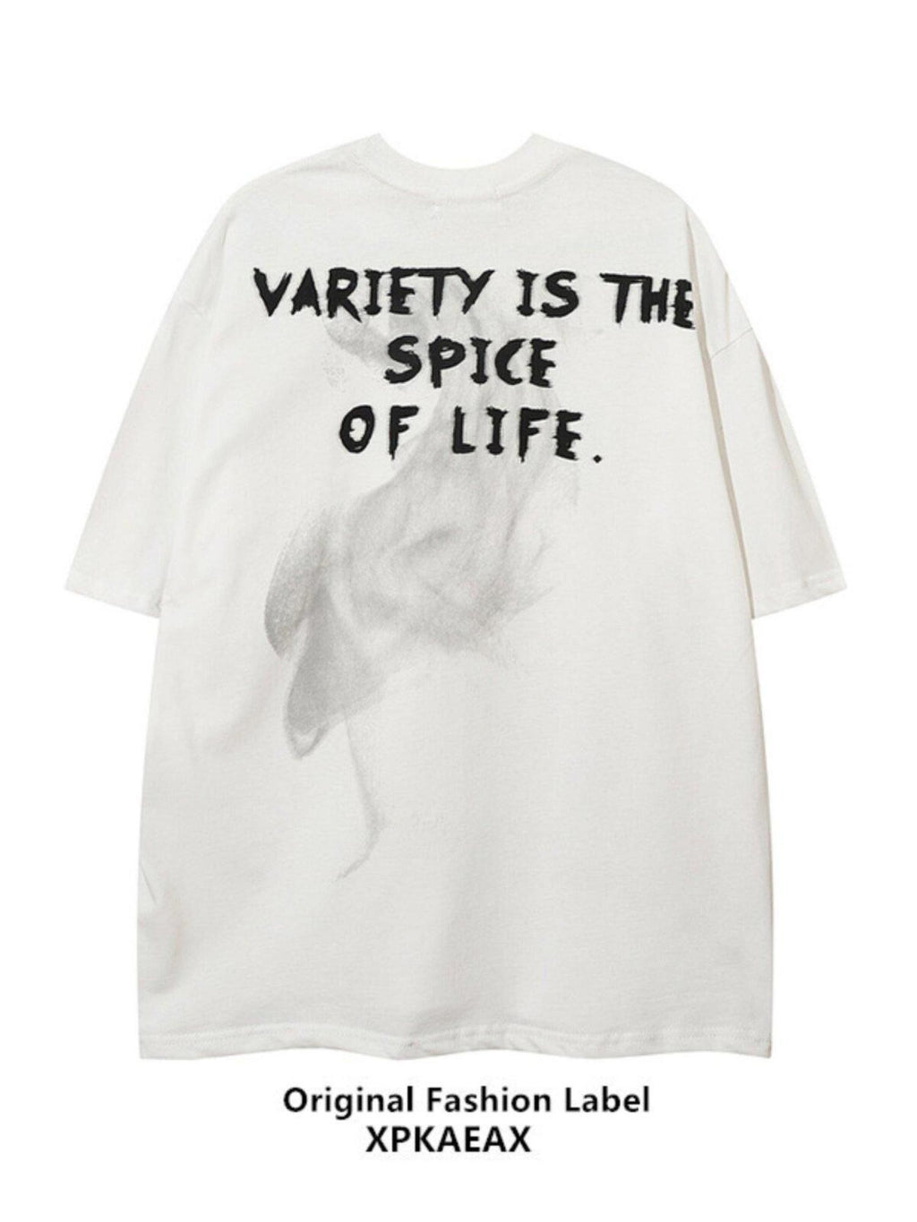 XPKAEAX Anime Character Print Oversize Drop Shoulder Women's Short Sleeve T-shirts